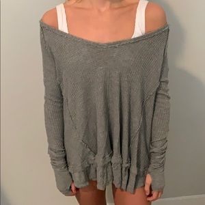 Free People Gray Sweater